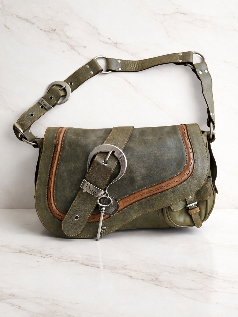 ✨ Authentic Vintage Dior Gaucho Saddle Bag – Galliano Era ✨